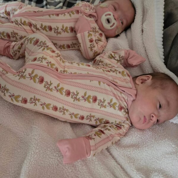 My twin great-nieces are rocking their look from @lavieenroseboutiquemi . Grantie loves you!
